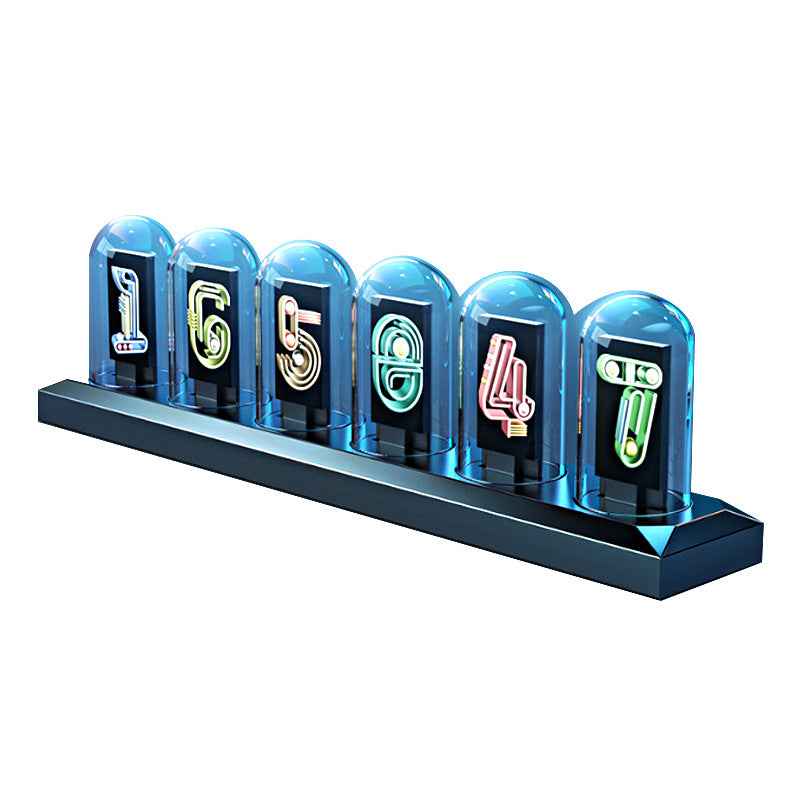 Aluminum Alloy Nixie Tube Clock Table Clock Ornaments